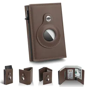 Mens Wallet Card Holder: 2025 New Portable Leather Smart Wallet for Men, RFID Blocking, Slim, Minimalist - 9-14 Card Capacity | ID Window | Cash Slot