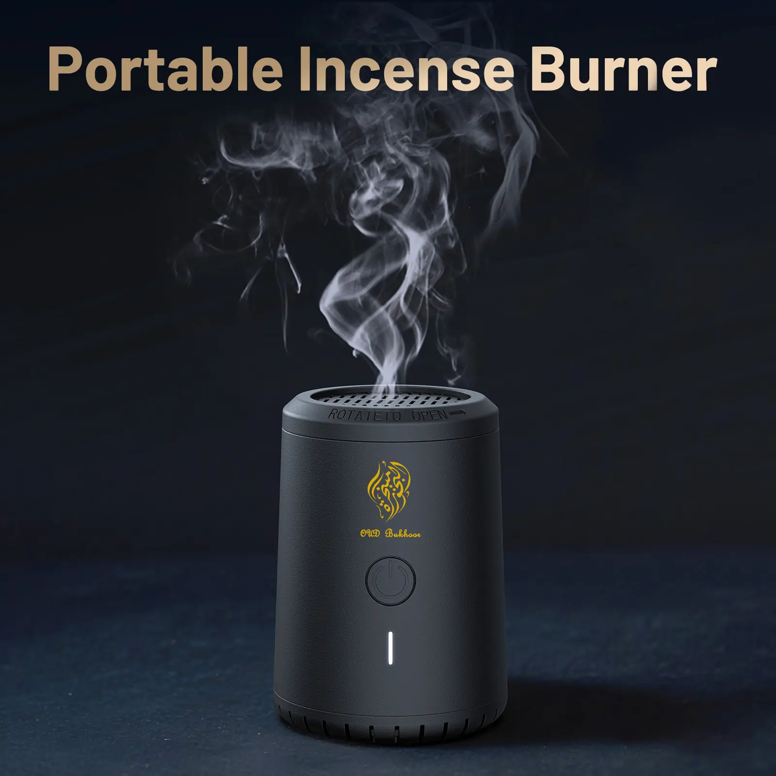 BK-118 Electric Incense Burner Portable mini Incense Burner, Rechargeable USB Aroma Diffuser, Muslim Home Decor.