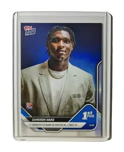 Cam Ward Rookie 2025 NFL Draft #D-1 Topps Football Card Tennessee Titans