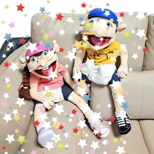 Hand Puppet Children Soft Doll Party Favors Puppet Kids Gift Cartoon Jeffy Boy Talk Show Party Props Christmas Doll Plush Toys