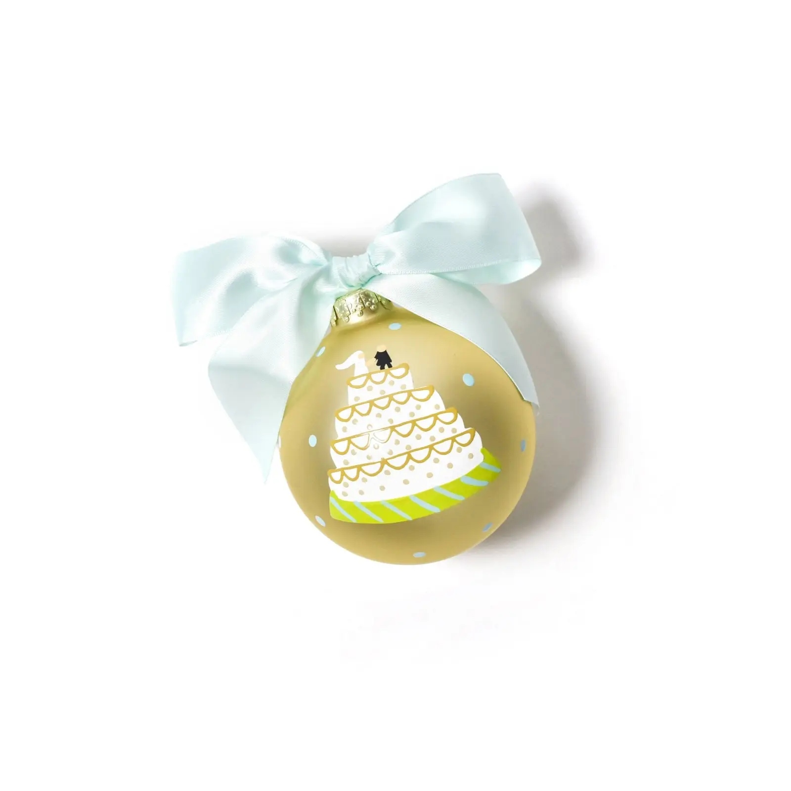 Wedding Cake Glass Ornament