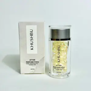 Khushbu Essentials: Badshah Attar Perfume Pods - Vegan, Alcohol-Free, Single Dose, Biodegradable, Travel-Friendly