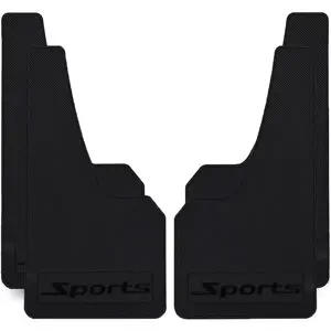 4PCS Universal Car Mud Flaps Rubber Mudguard Splash Guards Rubber Mudguard for Universal Sports Mud Flaps Guards Splash Front Or Rear Guards(Black)