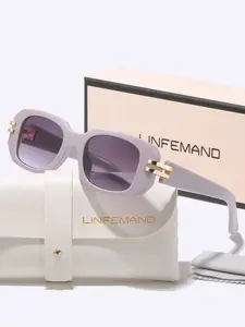 Linfemand Small Square Decorative Fashion Square Frames Sunglasses Uv400 Unisex Unique Foot Design Party Dance Trendy Styling Modern Trendy Holiday Gift