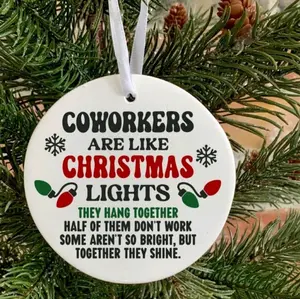 Funny coworkers Christmas Ornament