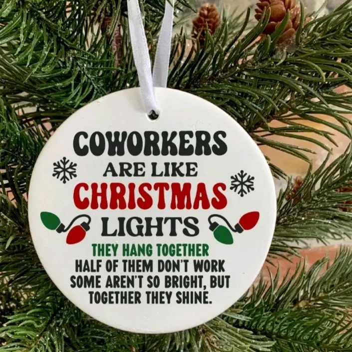 Funny coworkers Christmas Ornament