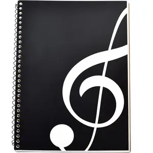 Music Notebook Composition Manuscript Staff Notebook with 100 Pages 10.24x7.5 inch/26x19cm (Music clef notebook)