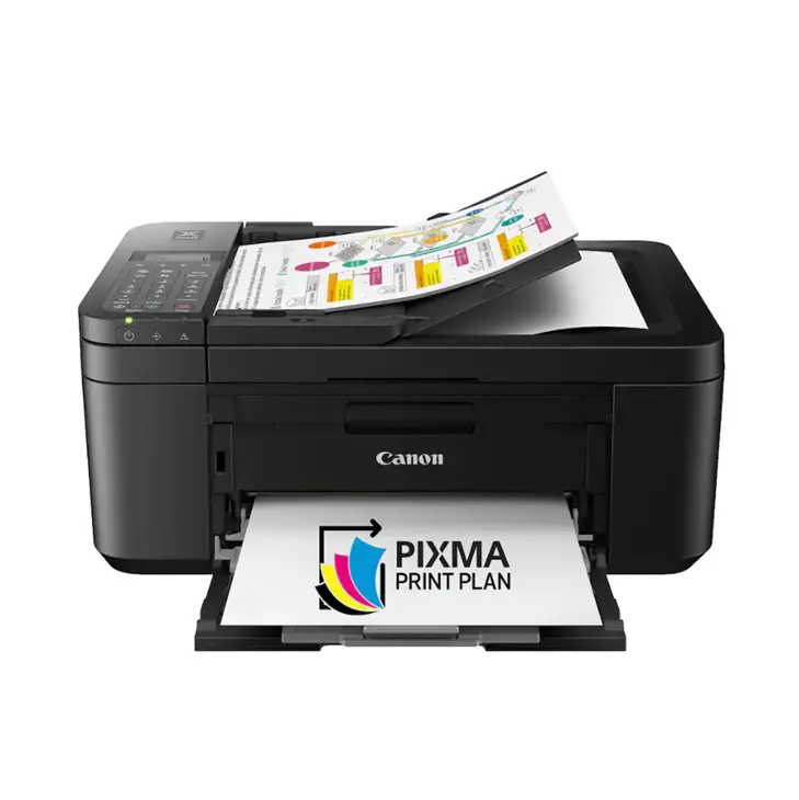 Canon PIXMA TR4720 Wireless All-in-One Inkjet Printer, Compact Home Office Printer with Print, Scan, Copy and Fax, Wireless Color Printer for Documents, Photos, School, Small Business and Everyday Printing