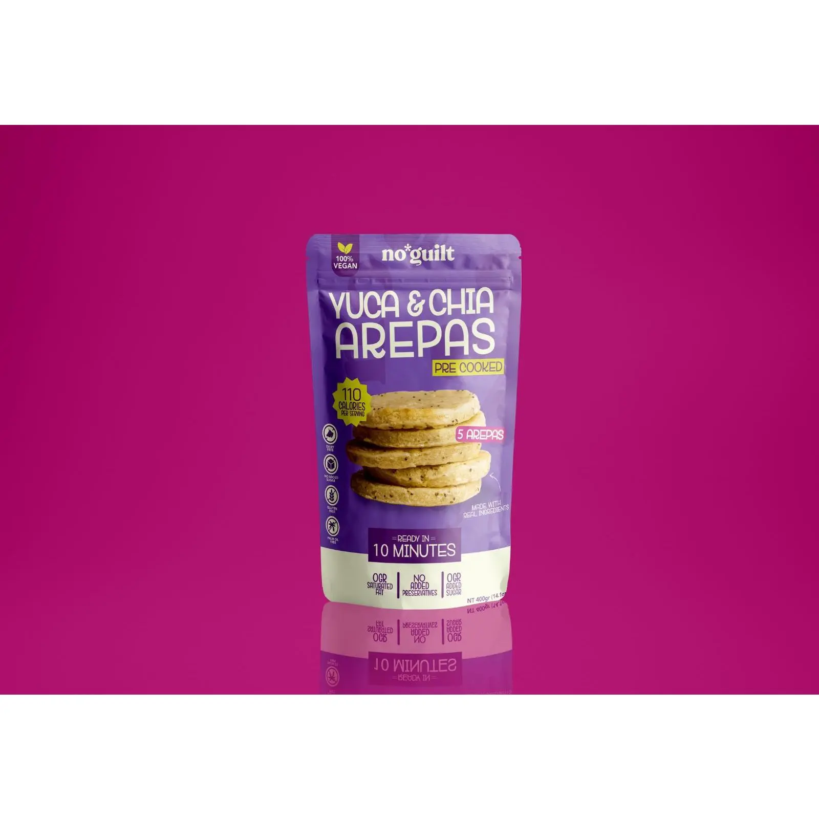 Arepas de Yuca con Chía – Sin Gluten