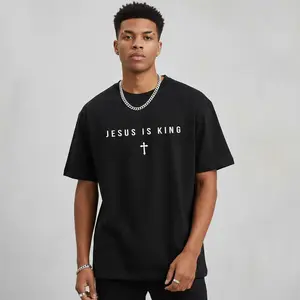 Men's Jesus Is King Cross Graphic Hoodie - Cotton Blend Black Long Sleeve Pullover Regular Fit | Soft & Breathable Fabric, Durable Print, Everyday Comfort, Machine Washable, minimalist religious daily wear