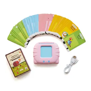 Interactive Talking Sight Word Flash Cards  Machine - Spanish & English Vocabulary Flash Cards, Montessori Educational Tool with 224 Essential Sight Words, Portable Pocket Design, Voice Training Feature - Perfect Gift for Kids!