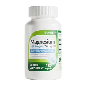 HealthA2Z Magnesium Glycinate 240 mg - 180 Capsules, 3-month Supply (Pack of 1) - Supports Daytime Energy, Nighttime Restful Sleep, Stress Relief, Mood Balance, Bone & Muscle Health, and Natural Beauty - High Absorption Formula