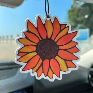 Hilton Hotel Scented Sunflower Decorative Perfume Fragrance, Luxury Store Same Design, Car Air Freshener, Long-Lasting Aromatherapy
