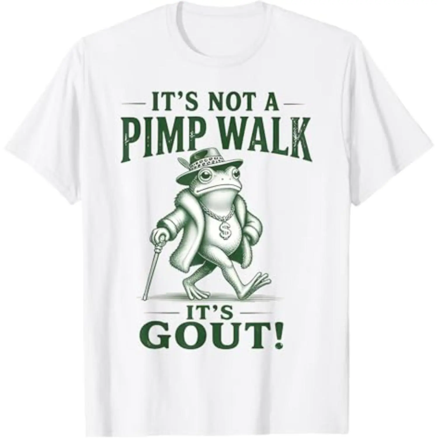 It’s Not A Pimp Walk It’s Gout Frog Humorous Gout T-Shirt