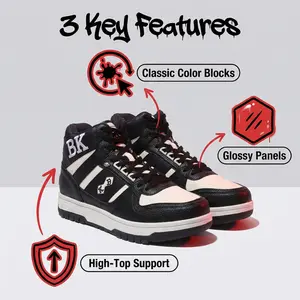 KINGS SL Series Navy White Black Sneakers for Men, Casual Shoes Footwear with BK Logo, Comfortable Sole Training Runner, Perfect Valentine's Day Gift for Men  Athletic Trainer Running
