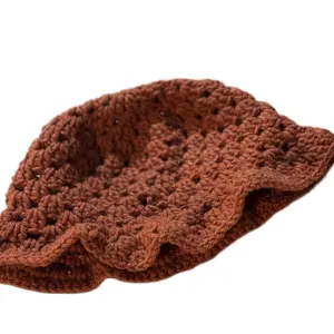 Granny Stitch Crochet Bucket Hat for Women