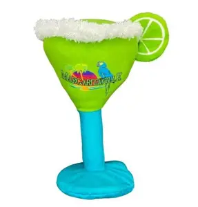 Funny Summer Sippin Plush Dog Toy 8" Tall