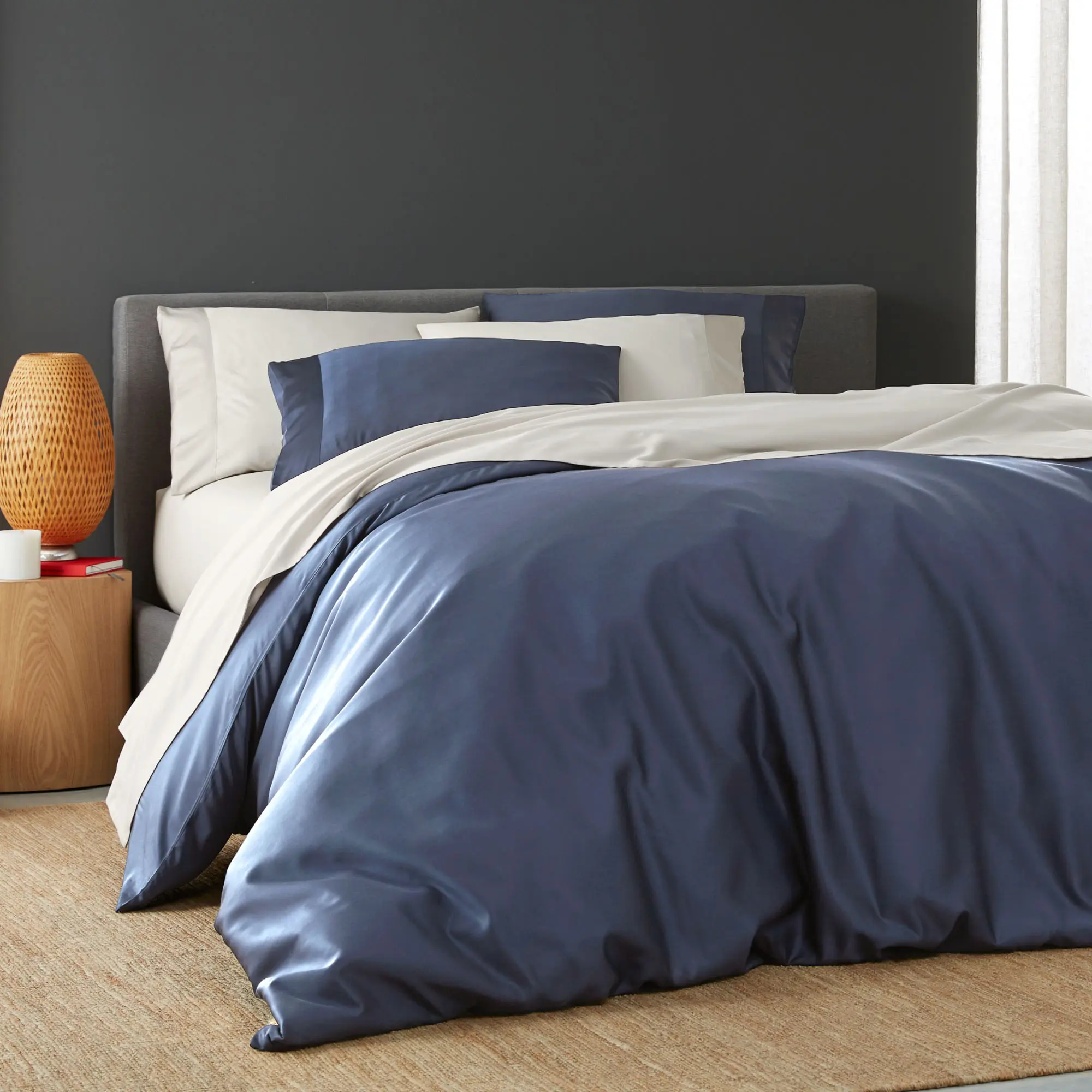 DOZ Duvet Cover Set, 100% Viscose derived from Bamboo, Organically Grown, Buttery Soft, Cooling Duvet Covers, High GSM, 1 Duvet Cover and 1 or 2 Pillowcases