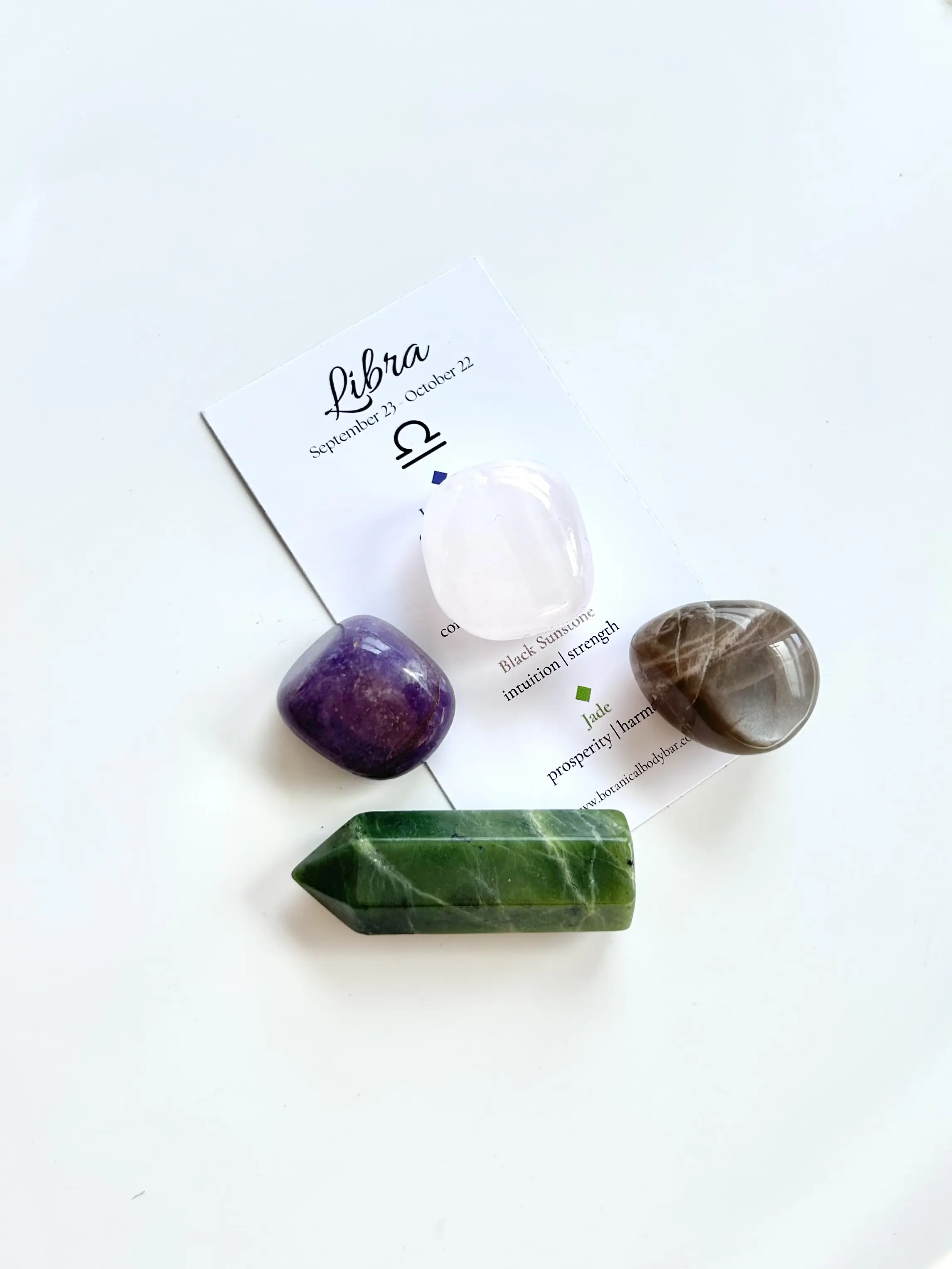 Libra Crystal Tumble Set - Zodiac Crystal Set