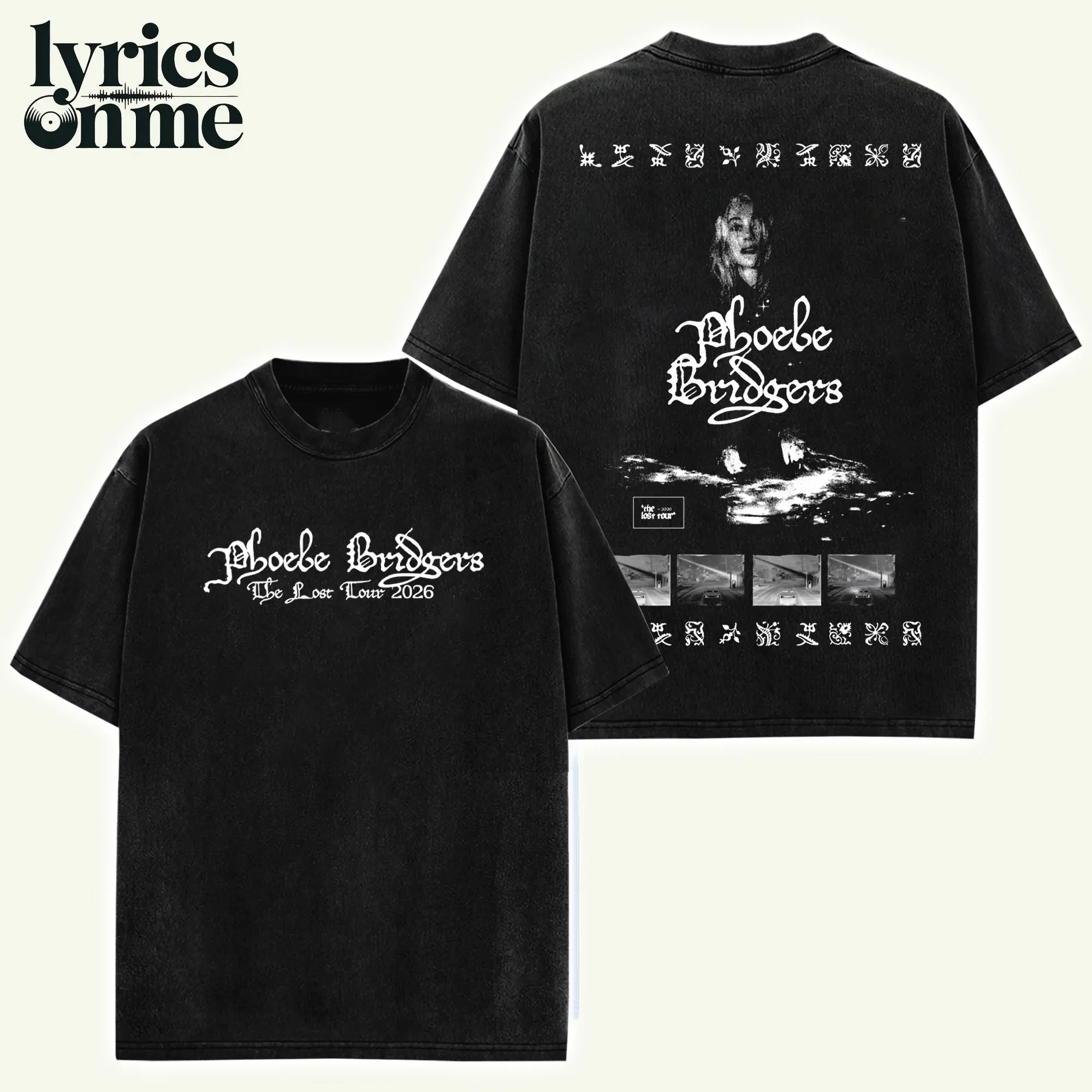 Phoebe Bridgers V2 High-Quality Unisex Cotton Shirt The Lost Tour 2026 Graphic Vintage Phoebe Bridgers Merch Streetwear Graphic Shirt Gift for Indie Rock Fans