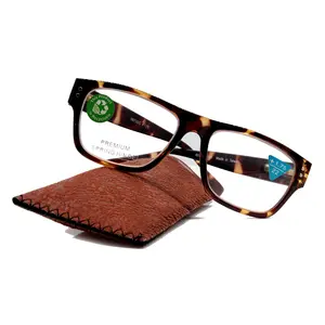 Brooklyn, (Premium) Reading Glasses, High End Readers +1.25...+3 Magnifying Eyeglasses (Brown Tortoise Shell) Square Frame. NY Fifth Avenue Unisex Lightweight