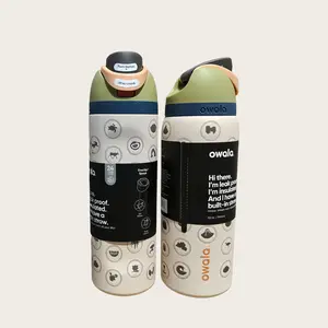 Owala FreeSip 32oz Nature Icon Insulated Bottle - Outdoor Adventure Style, Portable & Leak-Proof for Camping & Hiking full color water tumbler perfect holiday gift straw design girly