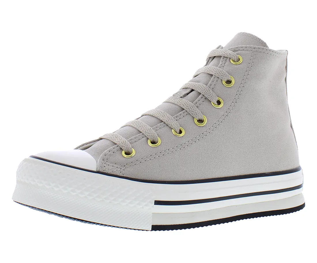 Converse Chuck Taylor All Star Eva Lift Hi GS Girls' Sports Shoes, Round Toe, Solid Design, Lace-Up Closure