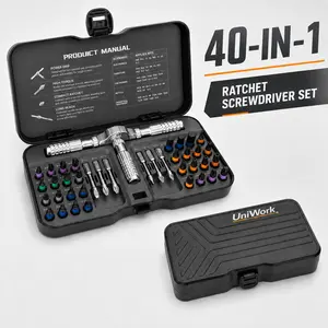 40 in 1 DlY Ratchet Screwdriver Set,1 Set SwitchableScrewdriver Shape Magnetic Screwdriver hardware tool