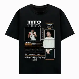 Playeras de Tito Double P Shirt – 2025 Tour Merch with Iconic Graphic Print Trendy Summer Sun Tees T-shirt Tropical BAO