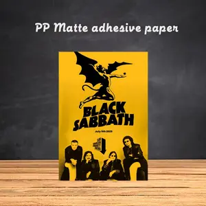 Black sabbath Band Rock Popular Poster Frameless poster pp Matte adhesive paper for Living room hallway bedroom
