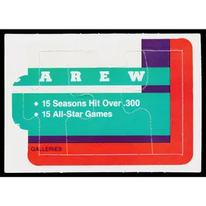 Rod Carew 1992 Donruss Rod Carew Puzzle #61-63 Minnesota Twins