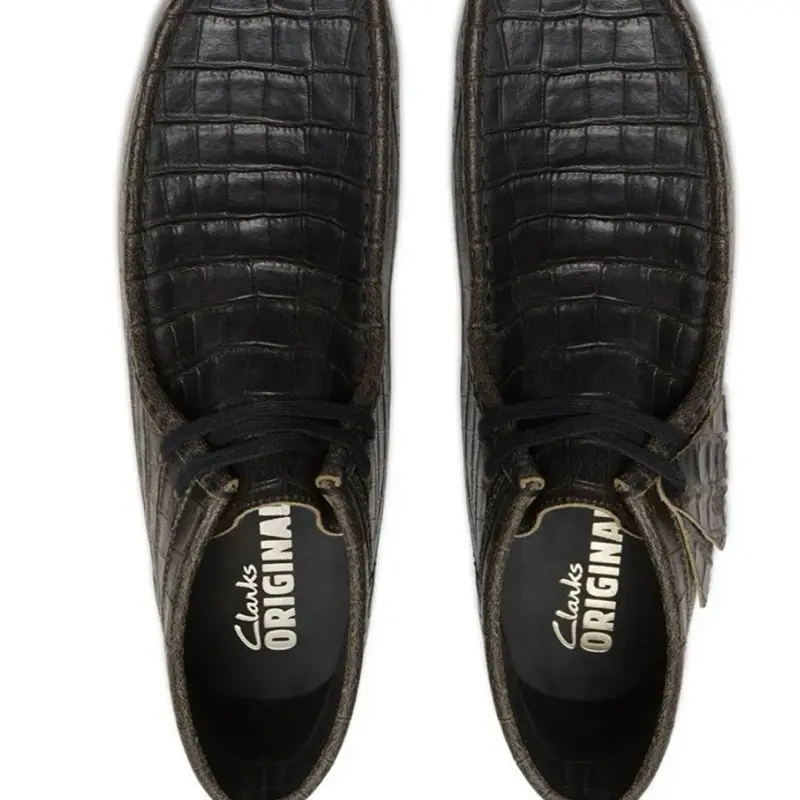 Original Clark’s black crocodile boots
