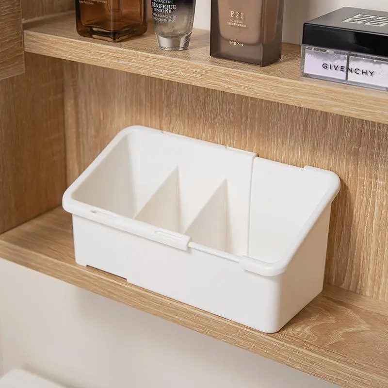 Multifunctional Cosmetic Storage Rack, Adjustable Mirror Cabinet Organizer, Bathroom Vanity Drawer Box, Washroom Essentials Holder,Adjustable Expandable Storage Organizer Box, Space Saving Under Sink & Cabinet Pantry Storage Bin