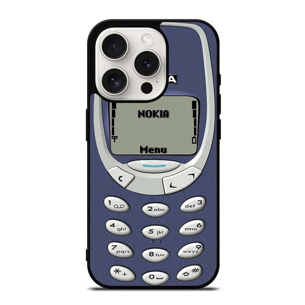 NOKIA CLASSIC PHONE-Inspired iPhone Case - Design for iPhone 11 to iPhone 17 Pro Max - Glossy Tough Polycarbonate Shell TPU Lining - Unique Phone Protection Cover Protective