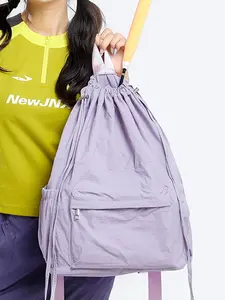 Trendy Japanese Street Style Drawstring Backpack for Women, Large Capacity School Bag for High School & College Students