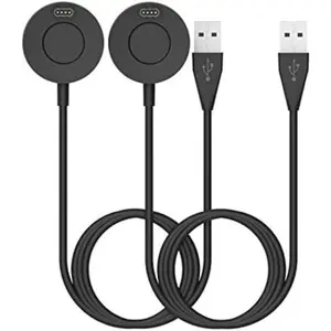 2-Pack Charger Compatible with Garmin Venu 2/Venu Sq 2/Venu Sq/Venu/Venu 2 Plus/Venu 2S/Venu 3S/Venu 3 Charger Cradle Dock Replacement Portable Charging Station + USB Cable Cord