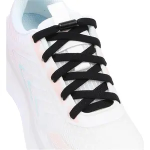 2 Pairs Elastic No Tie Shoe Laces for Adults and  Shoes, Tieless Flat Shoelaces for Sneakers