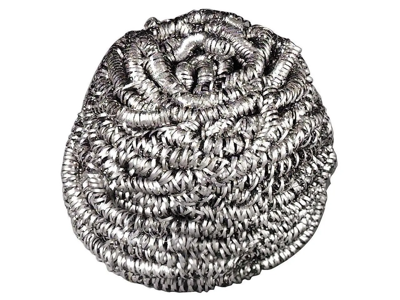 Scotch-brite 3-3/4" x 3-3/4" Stainless Steel Scrubber, Silver, 1EA 84
