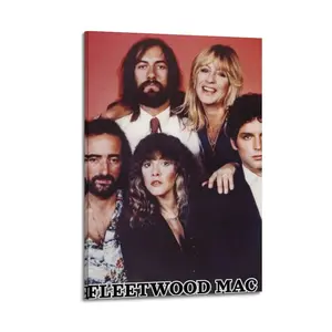 Fleetwood Mac Poster for Bedroom Aesthetic Canvas Wall Art Living Room Posters Painting Picture Print Modern Family Decor Artist Bathroom Poster