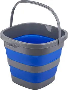 Collapsible Bucket with 2.6 Gallon (10L), Mop Bucket for Cleaning,Plastic Bucket for Garden