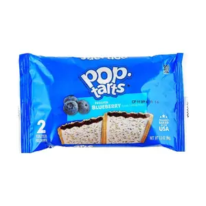 Kellogg's Frosted Blueberry Pop-Tarts, 12 Count, 20.4 oz Box - Sweet Toasted Pastry with Icing & Fruity Filling, Perfect Breakfast & Snack