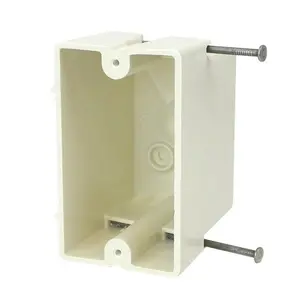 212 MAIN Allied Moulded Products 1096N Fiberglass Single Gang Electrical Box - Heat-Insulating, Impact-Proof, Includes Nails for Light Switch & Lighting, Ideal for Sailing Water Sports