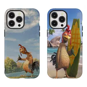 Vintage S-Surf's Up Chicken Joe Cartoon Phone Case, Smartphone-Cellphone Handheld Devices Accessories, Compatible with iPhone 17ProMax,16,15Plus,14,13,12Pro,11 & Samsung S21-S25, Perfect Gift for Cartoon Fans