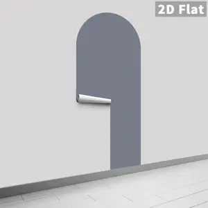 Curved Wall Stickers, Removable Vinyl, No Glue Needed, Adds Depth & Magic, Ideal for Kids' Rooms & Meditation Spaces