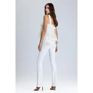Adelaide Cross Low Rise Bootcut Jeans