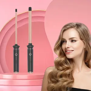 Us Plug Ultra-Fine Ceramic Curling Iron 0.35/0.51 Inch Salon Heat Tool, Fast Heating Dual Speed Control, Resistance Heating