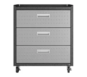 Manhattan Comfort Fortress Mobile Garage Cabinet with Drawers