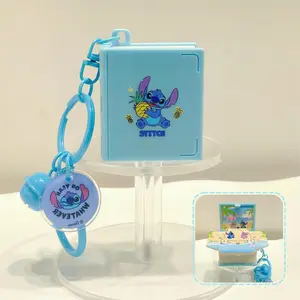 Disney Stitch Beach Folding Book Series Keychain Pendant, Adorable Lilo & Stitch Themed Charm, Suitable Gift for Women & Fans Keychain,Christmas Gifts(1pc)