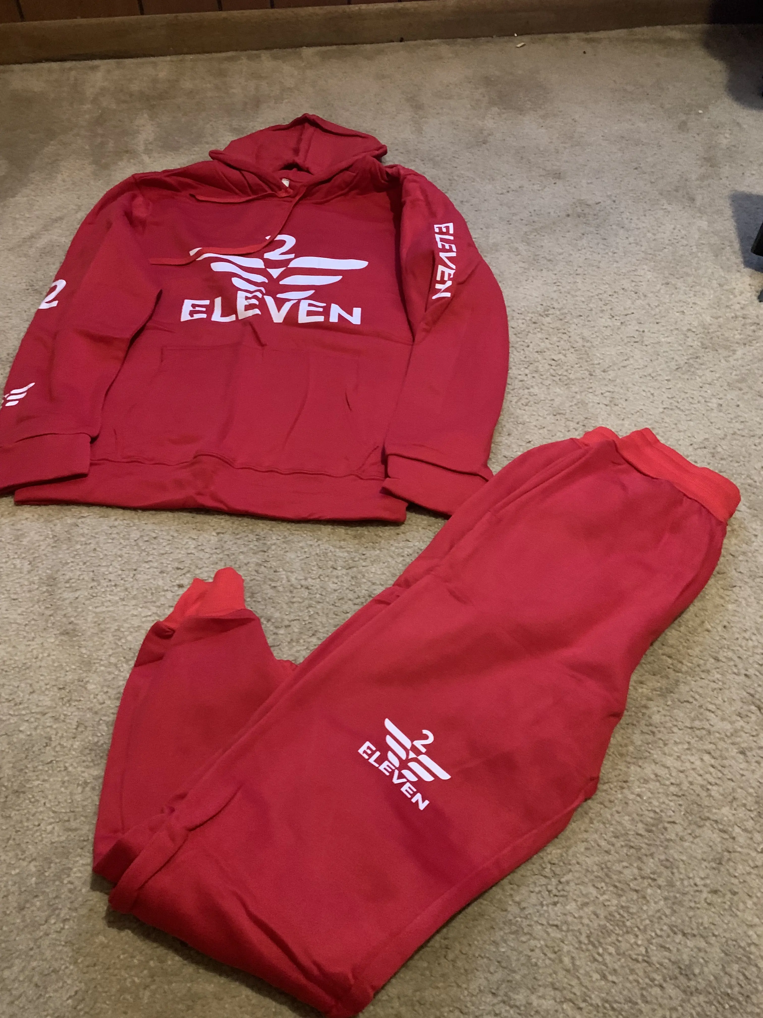 Eleven Best Selling Red Sweatsuit with Hoodie and Pants for Comfort and Style