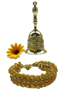 Ildé de Oshún Ajustable - Adjustable Gold & Amber Crystal Bracelet with Lobster Clasp - Santería Yoruba Protection Jewelry - Lucumí Artisanal Religious Accessory